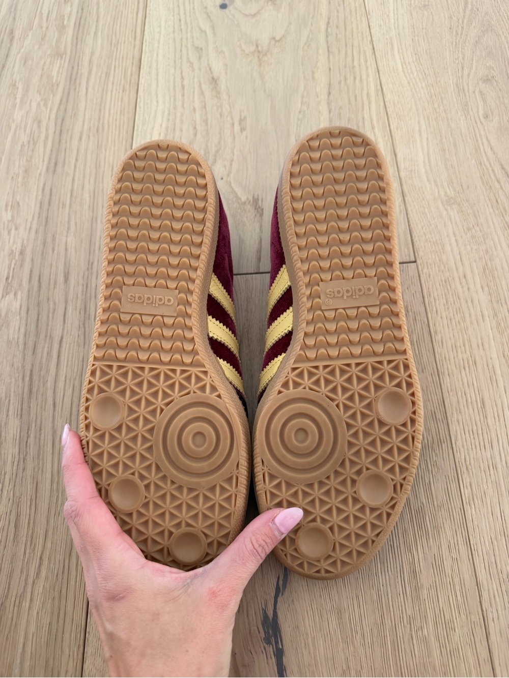 Adidas Burgundy Velvet Sneakers - Picture 4 of 4